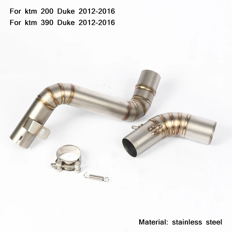 51mm Motorcycle Stainless Steel Middle Pipe Silencer System Silp on for KTM 200/390 Duke 2012 2013 2014 2015 2016
51mm Motorcycle Stainless Steel Middle Pipe Silencer System Silp on for KTM 200/390 Duke 2012 2013 2014 2015 2016