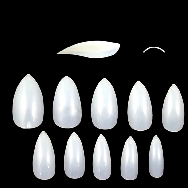 120pcs Nail Art Clear/Natural Full Cover Oval sharp end stiletto False Fake Nails Tips Manicure Artificial Nails Salon
120pcs Nail Art Clear/Natural Full Cover Oval sharp end stiletto False Fake Nails Tips Manicure Artificial Nails Salon