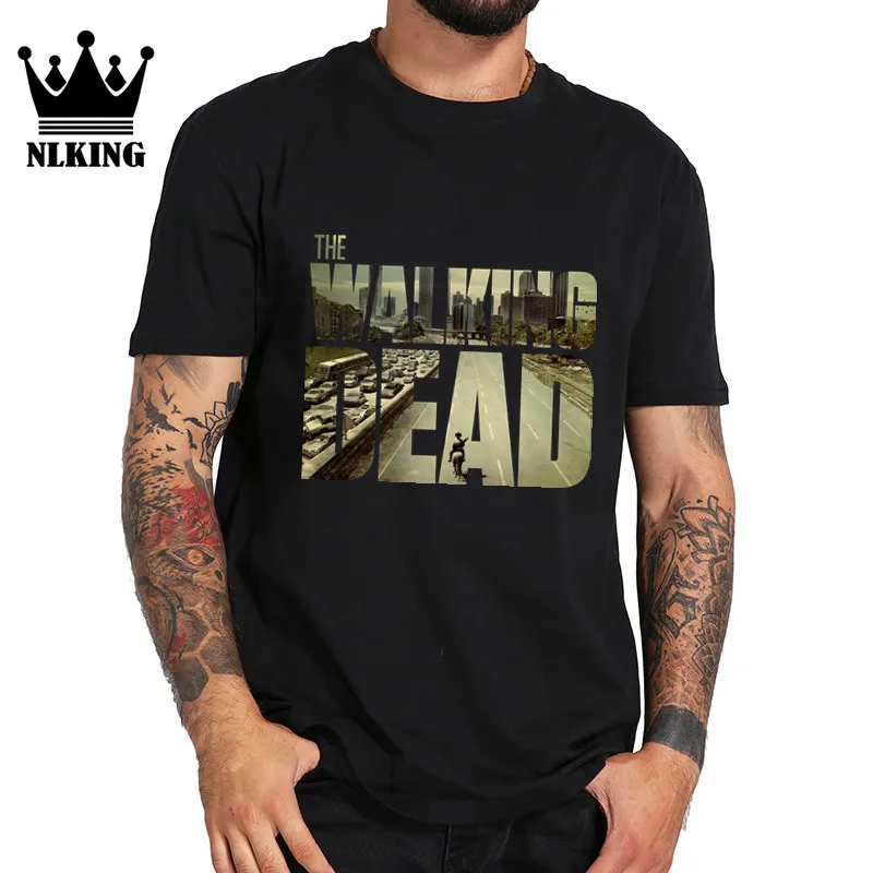 100% cotton Rick Grimes Carl Daryl Michonne zombies Man short fashion summer funny tshirts The Walking Dead Movie Logo T-shirts
100% cotton Rick Grimes Carl Daryl Michonne zombies Man short fashion summer funny tshirts The Walking Dead Movie Logo T-shirts