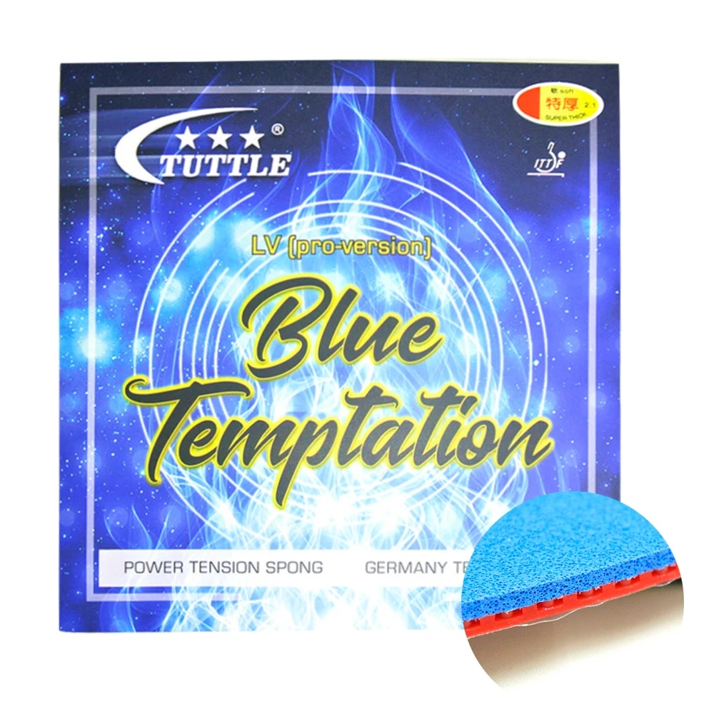 ITTF Tuttle Blue Temptation LV Germany Cake Sponge 40+ Table Tennis rubber, ping pong rubber Free shipping
ITTF Tuttle Blue Temptation LV Germany Cake Sponge 40+ Table Tennis rubber, ping pong rubber Free shipping