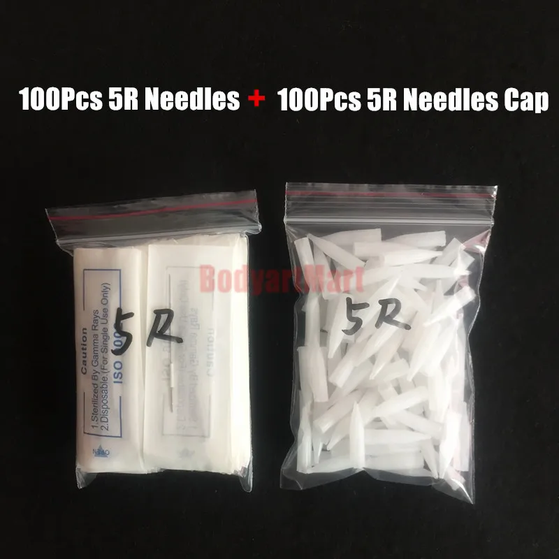 Tattoo Needles 5R and 5R caps Each 100PCS Disposable Sterilized Professional For Tattoo Eyebrow Pen Machine Permanent Makeup Kit
Tattoo Needles 5R and 5R caps Each 100PCS Disposable Sterilized Professional For Tattoo Eyebrow Pen Machine Permanent Makeup Kit