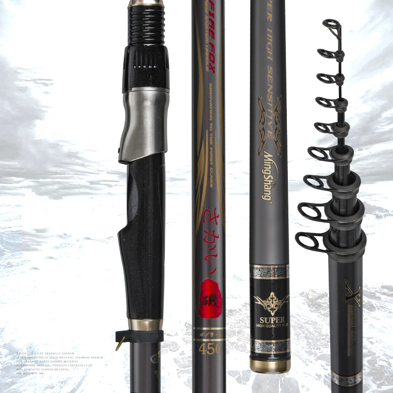 Long Section Telescopic Fishing Rod Superhard Ultralight 3.6/4.5/5.3/6.3m Distance Throwing Pole Imported High Carbon Rock Rod
Long Section Telescopic Fishing Rod Superhard Ultralight 3.6/4.5/5.3/6.3m Distance Throwing Pole Imported High Carbon Rock Rod