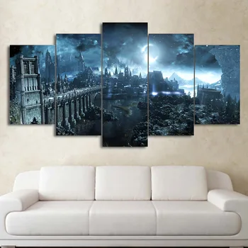 5 Panel Wall Art Poster Modular Canvas HD Prints Paintings Moon Night Castle Pictures Home Decor For Living Room Framework
5 Panel Wall Art Poster Modular Canvas HD Prints Paintings Moon Night Castle Pictures Home Decor For Living Room Framework