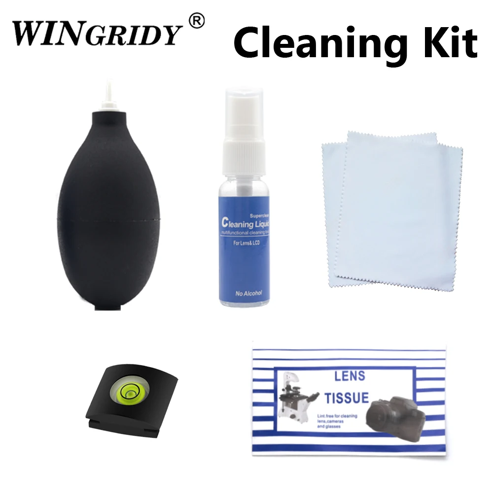 Camera Dust Cleaner Lens Cleaning Detergent Clean Water Brush Air Blower Wipes kit for Canon Nikon Sony DSLR SLR Camera Filter
Camera Dust Cleaner Lens Cleaning Detergent Clean Water Brush Air Blower Wipes kit for Canon Nikon Sony DSLR SLR Camera Filter