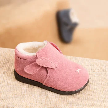 Phynier Winter new 1-5 years old warm cotton shoes cartoon baby step shoes