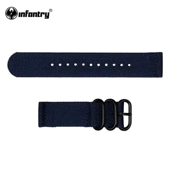 INFANTRY 20mm Watchband Navy Bule Soft Military Watch Strap Waterproof Diver Fabric Canvas with Buckles Watch Strap Accessories
INFANTRY 20mm Watchband Navy Bule Soft Military Watch Strap Waterproof Diver Fabric Canvas with Buckles Watch Strap Accessories