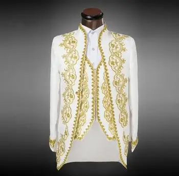 2017 Luxury Groomsmen Mandarin Lapel Groom Tuxedos White Men Suits Wedding/Prom Best Man Blazer Vintage (Jacket+Pants+Vest)
2017 Luxury Groomsmen Mandarin Lapel Groom Tuxedos White Men Suits Wedding/Prom Best Man Blazer Vintage (Jacket+Pants+Vest)