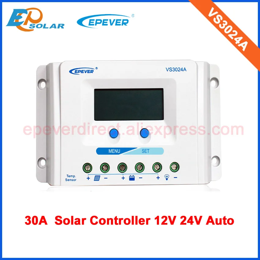 lcd display pwm 30A 30amp VS3024A solar charge battery controller 12v/24v auto work
lcd display pwm 30A 30amp VS3024A solar charge battery controller 12v/24v auto work