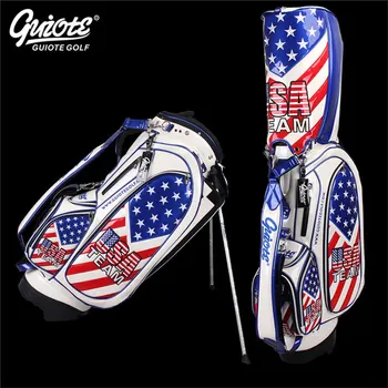 USA Flag Golf Stand Bag PU Leather Golf Carry Bag With Rainhood Embroidery Design 8-way 9" Size For Men Women
USA Flag Golf Stand Bag PU Leather Golf Carry Bag With Rainhood Embroidery Design 8-way 9" Size For Men Women