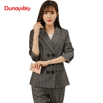 Fashion Double Breasted Pant Suits Women Spring Autumn Vintage OL Workwear Elegant Notched Herringbone Lattice Pant Suits 2020
Fashion Double Breasted Pant Suits Women Spring Autumn Vintage OL Workwear Elegant Notched Herringbone Lattice Pant Suits 2020