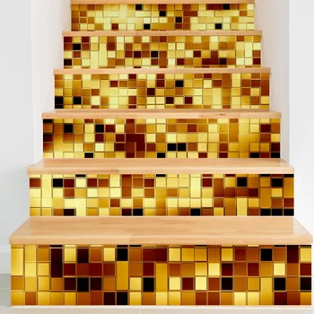 Golden Mosaic Pottery DIY Steps Sticker Ceramic Tiles Patterns Stair Sticker Decal Wedding Home Decor
Golden Mosaic Pottery DIY Steps Sticker Ceramic Tiles Patterns Stair Sticker Decal Wedding Home Decor