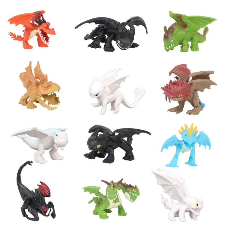 13pcs/12pcs 3-7cm How to Train Your 3 Figure Toys NightFury Toothless Dragon Model Doll Toy Best Christmas Gifts For Kids
13pcs/12pcs 3-7cm How to Train Your 3 Figure Toys NightFury Toothless Dragon Model Doll Toy Best Christmas Gifts For Kids
