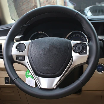 WELKINRY car auto cover styling For Toyota Corolla Altis E170 2013 2014 2015 2016 2017 ABS chrome steering wheel sticker trim
WELKINRY car auto cover styling For Toyota Corolla Altis E170 2013 2014 2015 2016 2017 ABS chrome steering wheel sticker trim
