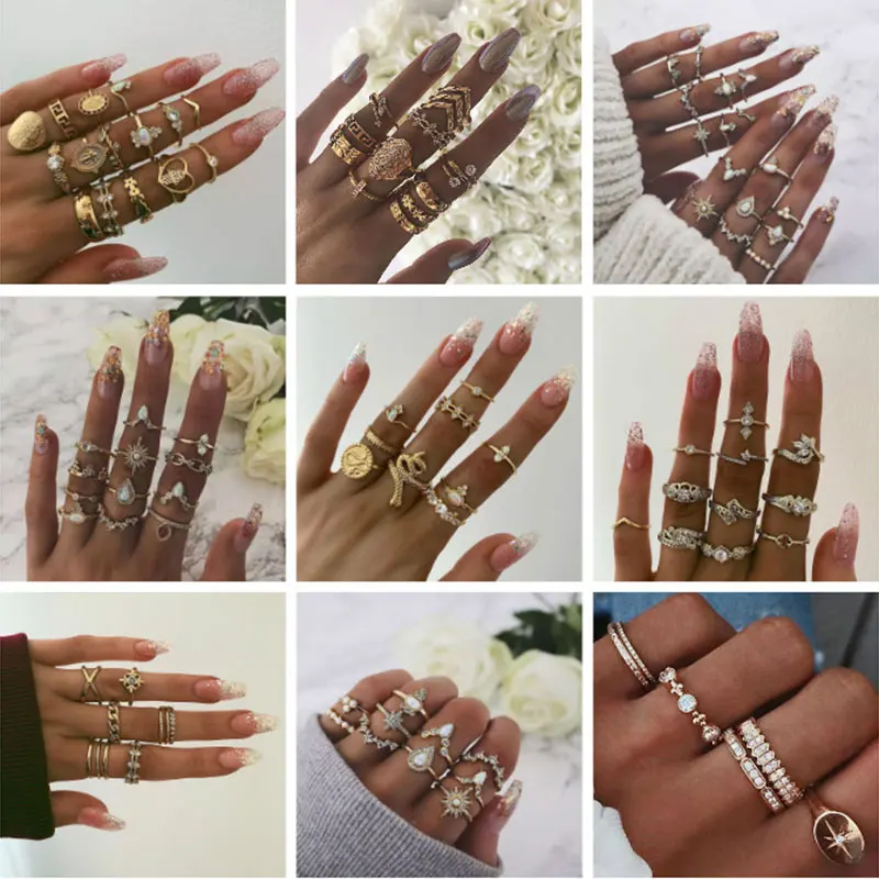 FXCUBE Vintage Boho Snake Shape Animals Finger Rings Set Gold Crystal Midi Kunckle Ring Wedding Party Jewelry Gift Accessories
FXCUBE Vintage Boho Snake Shape Animals Finger Rings Set Gold Crystal Midi Kunckle Ring Wedding Party Jewelry Gift Accessories