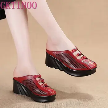 GKTINOO 2020 Fashion Cut-outs Women Shoes Slippers Summer Closed Toe Wedge Sandals Genuine Leather Lady Slides Shoes Woman
GKTINOO 2020 Fashion Cut-outs Women Shoes Slippers Summer Closed Toe Wedge Sandals Genuine Leather Lady Slides Shoes Woman