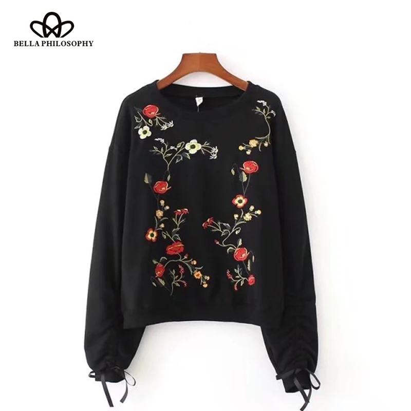 Bella Philosophy 2018 Autumn Winter Embroidery Sweatshirt Women Casual Lantern Sleeve Pullovers Female Sweatshirt Ladies Tops
Bella Philosophy 2018 Autumn Winter Embroidery Sweatshirt Women Casual Lantern Sleeve Pullovers Female Sweatshirt Ladies Tops