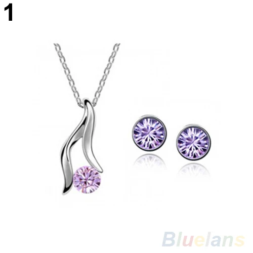Women's Korean Elegant Metal Plated Austrian Crystal Bridal Necklace Earrings Jewelry Sets Gold decor 00Q9
Women's Korean Elegant Metal Plated Austrian Crystal Bridal Necklace Earrings Jewelry Sets Gold decor 00Q9