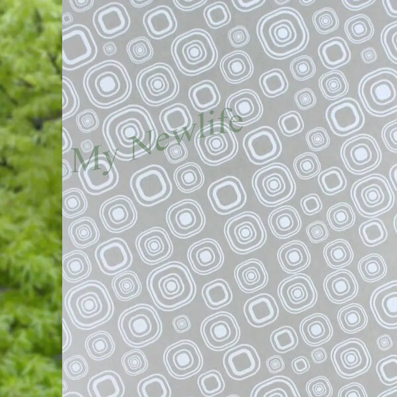 White circle Frosted Opaque balcony Sliding doorWindow Film sticker Waterproof Privacy Glass Sticker Home Decor 45/90cm*200cm | Дом и сад