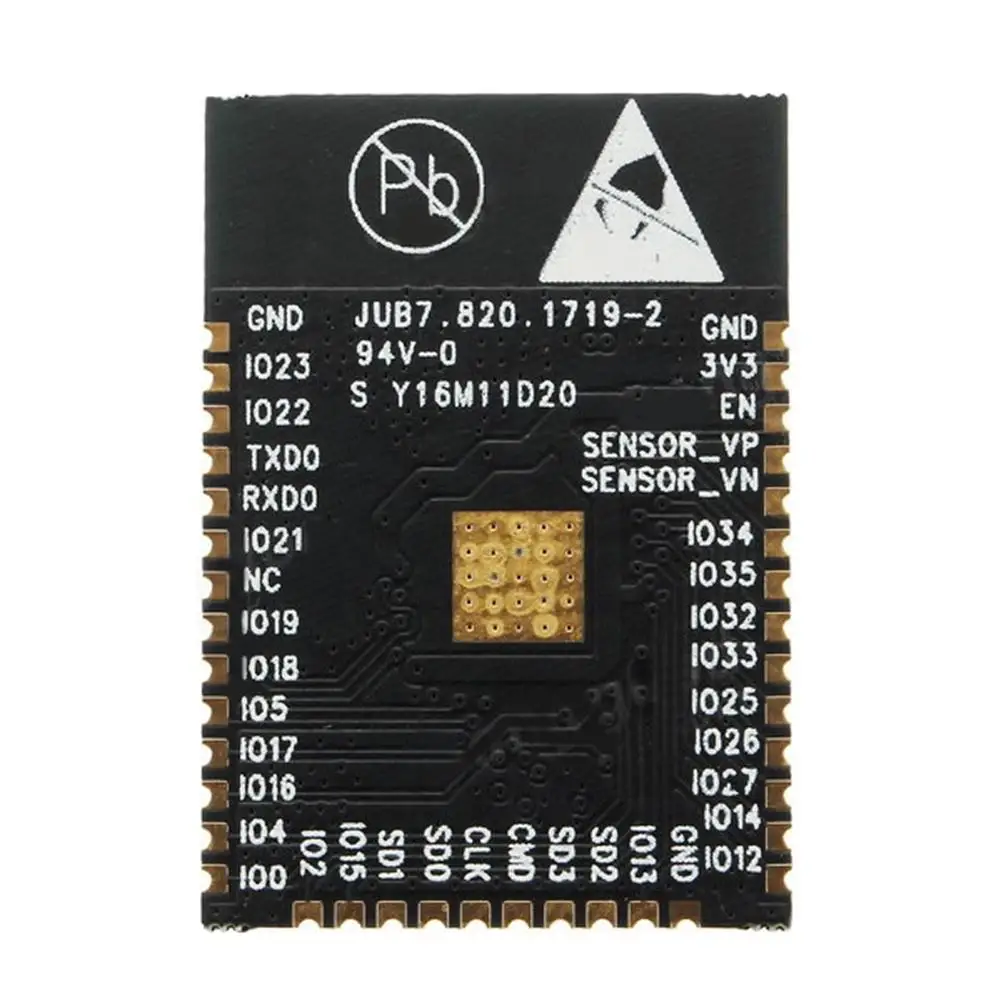 ESP32 ESP-WROOM-32 Bluetooth WiFi Dual Core CPU Low Power Consumption MCU Module Game Accessory
ESP32 ESP-WROOM-32 Bluetooth WiFi Dual Core CPU Low Power Consumption MCU Module Game Accessory