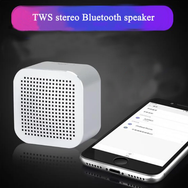 Мини дорожный беспроводной стерео bluetooth динамик для дома автомобиля вечерние