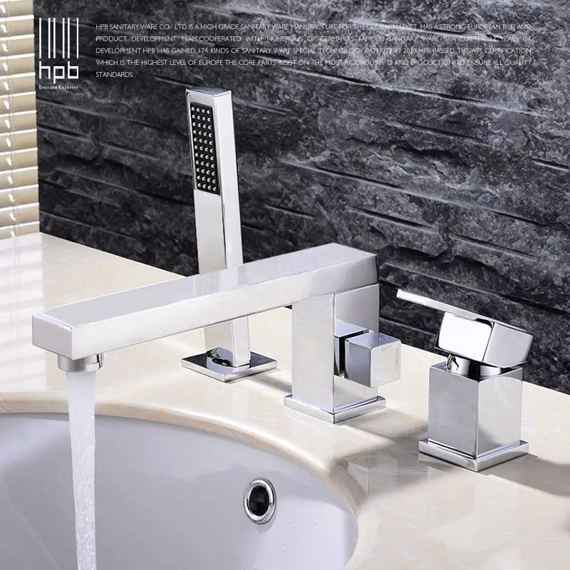 

HPB Bathroom Faucet Mixer Bathroom Basin Faucet Basin Sink Mixer Tap Bath Sink Water Tap PullOut Chrome Finished Faucets HP3208a