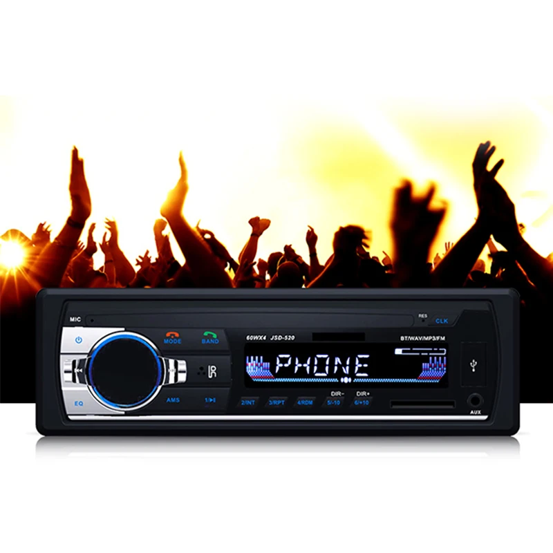 12V Car Stereo FM Radio MP3 Audio Player Support Bluetooth with AUX USB SD Port Auto Electronics autoradio In-Dash 1 DIN JSD-520
12V Car Stereo FM Radio MP3 Audio Player Support Bluetooth with AUX USB SD Port Auto Electronics autoradio In-Dash 1 DIN JSD-520