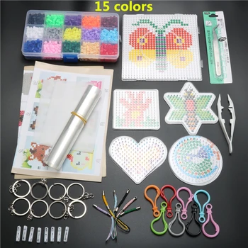 15 Colors 1500pcs 5mm EVA Set DIY Mini Hama Beads Tools