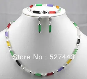 Wholesale China Natural multicolor Silver bracelet earrings Necklace Jewelry AAA
Wholesale China Natural multicolor Silver bracelet earrings Necklace Jewelry AAA