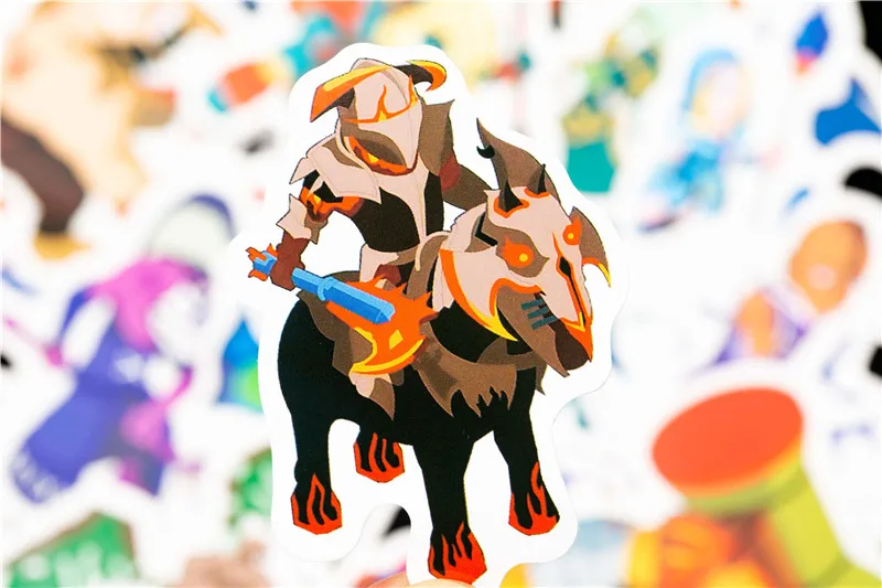 50pcsLot Funny Anime Cartoon Dota Graffiti Stickers For Moto & Suitcase Cool Laptop Stickers Skateboard Kids Stickers (13)