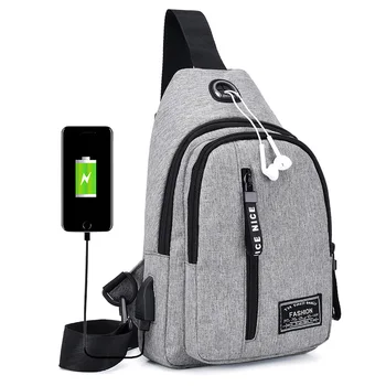 New Canvas Polyester Chest Crossbody Bag Men USB Charging Messenger Splash-proof Travel Fashion Shoulder Strap Pack
New Canvas Polyester Chest Crossbody Bag Men USB Charging Messenger Splash-proof Travel Fashion Shoulder Strap Pack