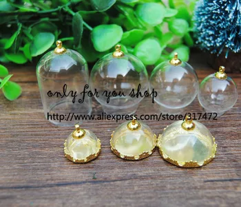 30Set/ 15/20/25mm mix half round glass vial bubble pendant & gold blank base and 6mm cap DIY charm glass Vial pendant
30Set/ 15/20/25mm mix half round glass vial bubble pendant & gold blank base and 6mm cap DIY charm glass Vial pendant