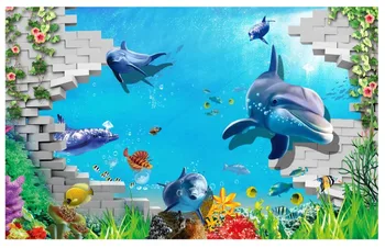 Custom 3d wallpaper for walls 3 d wall murals wallpaper 3D Ocean World Dolphin TV Wall Decorative Painting TV wall room decor
Custom 3d wallpaper for walls 3 d wall murals wallpaper 3D Ocean World Dolphin TV Wall Decorative Painting TV wall room decor