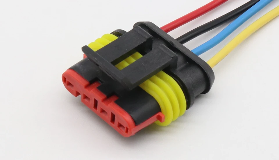 Description Picture 5 of item4 Pin Way Sealed Waterproof Electrical Wire Connector Plug Set auto connectors with cable