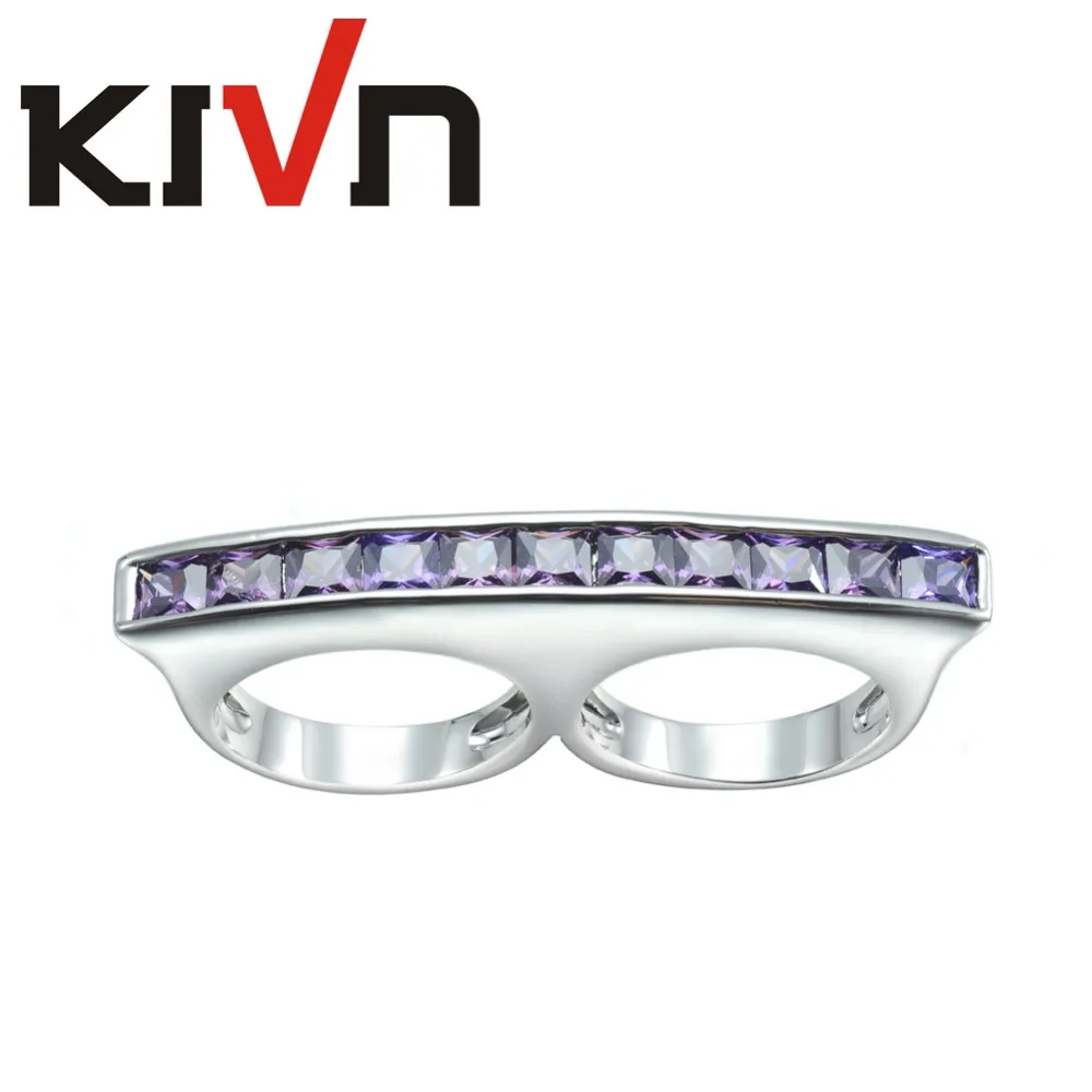 KIVN Fashion Jewelry Luxury CZ Cubic Zirconia Two Double Finger Rings for Women Promotion Mothers Day Birthday Christmas Gifts
KIVN Fashion Jewelry Luxury CZ Cubic Zirconia Two Double Finger Rings for Women Promotion Mothers Day Birthday Christmas Gifts