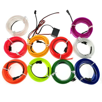 8MM 5m Sewing Edge Neon Light Dance Party Car Decor Light Flexible EL Wire Rope Tube LED Strip With DC12V Drive
8MM 5m Sewing Edge Neon Light Dance Party Car Decor Light Flexible EL Wire Rope Tube LED Strip With DC12V Drive