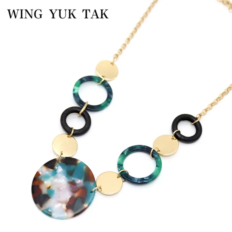 wing yuk tak Bohemian Charm Chokers necklace 2018 Women Jewelry Round Acrylic Colorful Pendant Necklace
wing yuk tak Bohemian Charm Chokers necklace 2018 Women Jewelry Round Acrylic Colorful Pendant Necklace