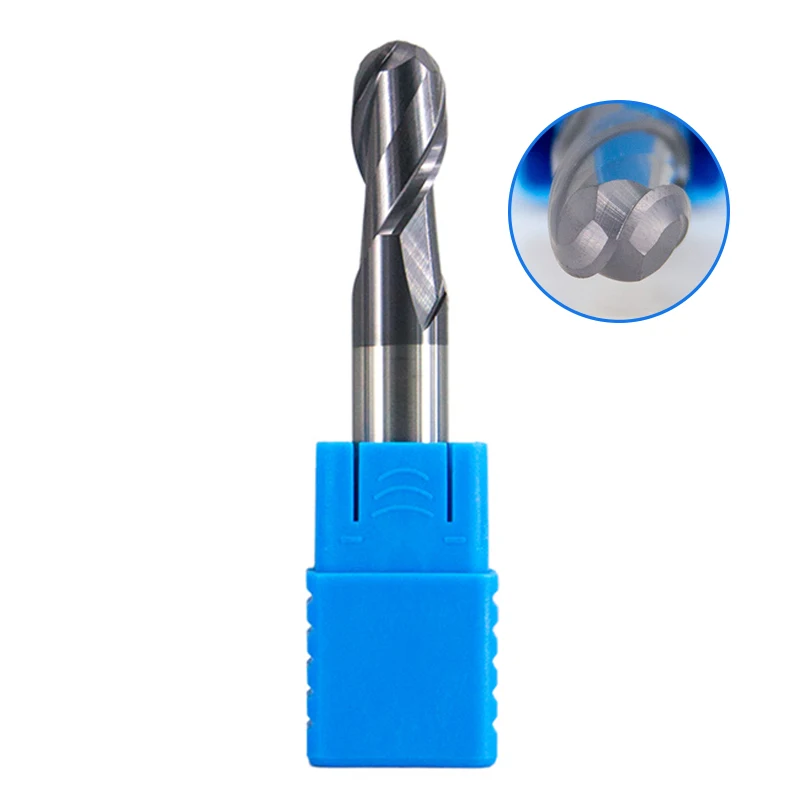 HRC50 2 Flute Ball Nose End Mills 1MM- 12MM 8MM 6MM 5MM standard tungsten steel ball end milling cutter CNC alloy milling cutter
HRC50 2 Flute Ball Nose End Mills 1MM- 12MM 8MM 6MM 5MM standard tungsten steel ball end milling cutter CNC alloy milling cutter