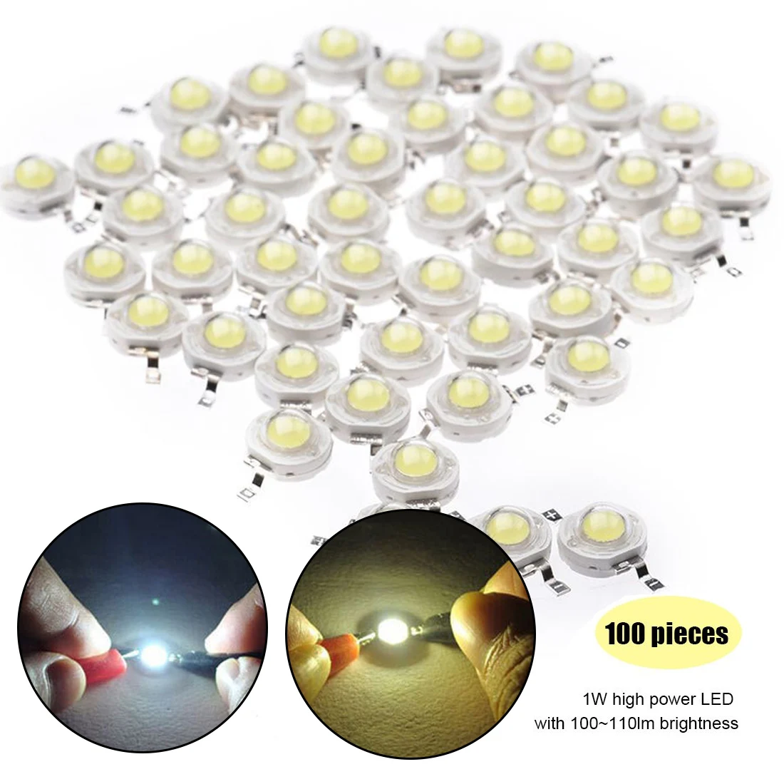 100pcs High Power LED Lamp 110-120LM LEDs Bulb Light Emitting Diodes SMD Chip Wit Voor Spotlight 1 W
100pcs High Power LED Lamp 110-120LM LEDs Bulb Light Emitting Diodes SMD Chip Wit Voor Spotlight 1 W