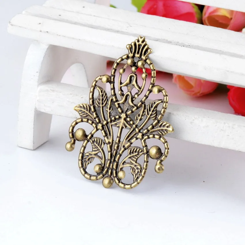 Free shipping Retail 5Pcs Bronze Tone Filigree Wraps Flower Connectors Metal Crafts Gift Decoration DIY Findings 4.8x3.5cm F0334
Free shipping Retail 5Pcs Bronze Tone Filigree Wraps Flower Connectors Metal Crafts Gift Decoration DIY Findings 4.8x3.5cm F0334