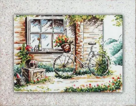 Fishxx Cross Stitch Kits T898-T901 Street View Window Bicycle Watercolor Pattern Four European Pastoral 
Fishxx Cross Stitch Kits T898-T901 Street View Window Bicycle Watercolor Pattern Four European Pastoral