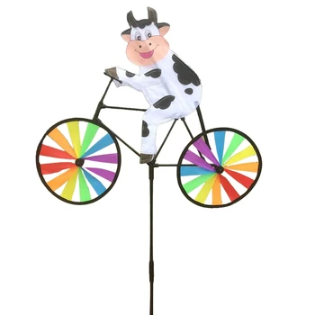 Cute 3D Cow on Bike Windmill Whirligig Garden Lawn Yard Decor Wind Spinner
Cute 3D Cow on Bike Windmill Whirligig Garden Lawn Yard Decor Wind Spinner