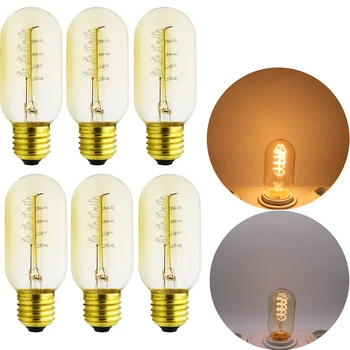 6 pcs/lot T45R Edison Light Bulb Vintage Incandescent Pendant Lamp E27 40W Tungsten Filament Lamp Bar Cafe Decor Lighting 220V
6 pcs/lot T45R Edison Light Bulb Vintage Incandescent Pendant Lamp E27 40W Tungsten Filament Lamp Bar Cafe Decor Lighting 220V