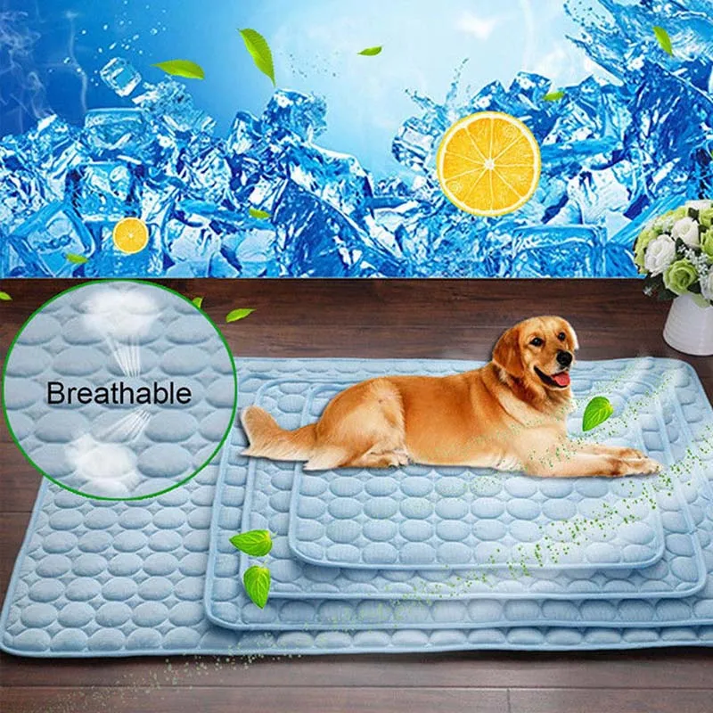 Dog Cooling Mat Pet Cat Chilly Non-Toxic Summer Cool Bed Pad Cushion Indoor Home Sofa Camping Sleeping Pad
Dog Cooling Mat Pet Cat Chilly Non-Toxic Summer Cool Bed Pad Cushion Indoor Home Sofa Camping Sleeping Pad