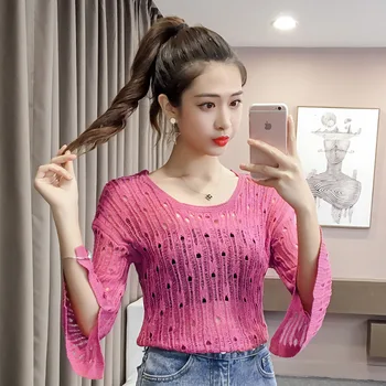 Poncho Direct Selling O-neck Thin Sweater Women Woman Korean Version 2019 Autumn New Cutout Trumpet Sleeves Knit Sweet Sweater
Poncho Direct Selling O-neck Thin Sweater Women Woman Korean Version 2019 Autumn New Cutout Trumpet Sleeves Knit Sweet Sweater