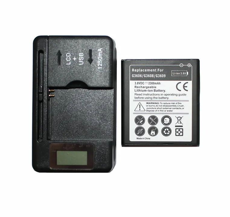 Ciszean 1x 2300mAh EB-BG360CBC Battery + LCD Universal Charger For Samsung Galaxy Core Prime G360 G360F G3608 G3606 G3609
Ciszean 1x 2300mAh EB-BG360CBC Battery + LCD Universal Charger For Samsung Galaxy Core Prime G360 G360F G3608 G3606 G3609