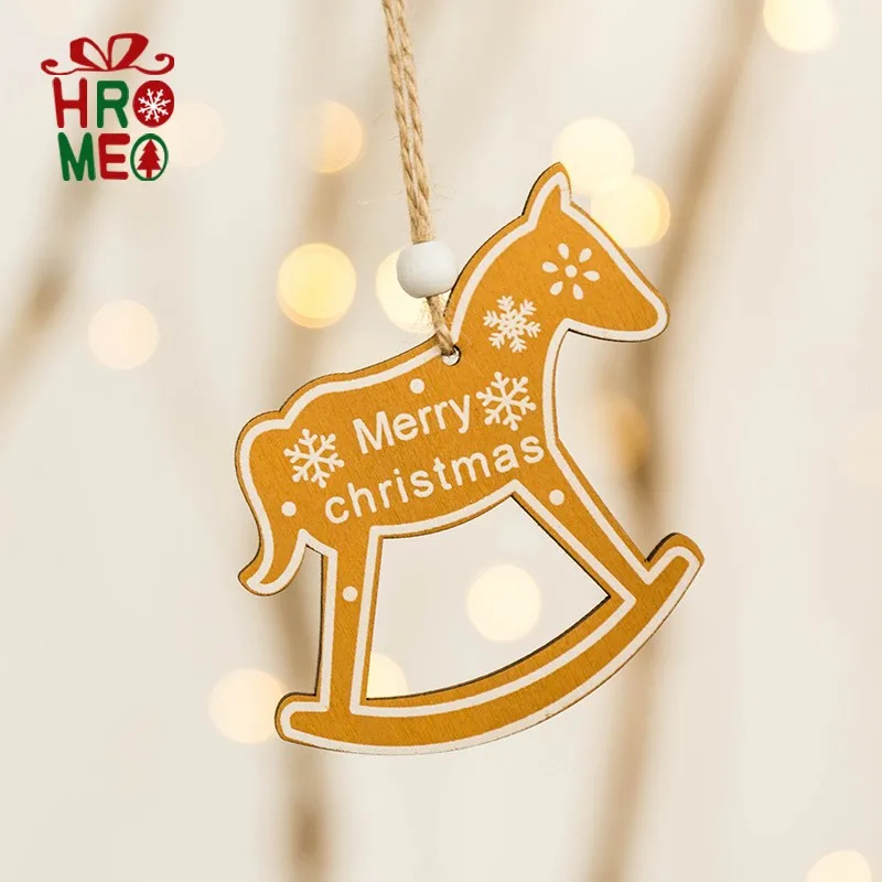Wooden unicorn Christmas tree pendant Cute trojan alphabet Christmas tree ornament accessories
Wooden unicorn Christmas tree pendant Cute trojan alphabet Christmas tree ornament accessories