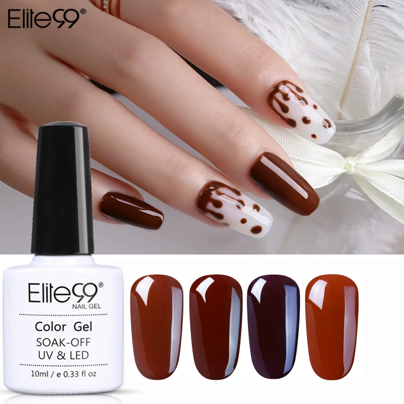 Elite99 Nail Art Design Manicure 10Ml Soak Off Enamel Gel Polish UV Gel Nail Polish Lacquer Varnish Pure Coffee Brown UV Gel
Elite99 Nail Art Design Manicure 10Ml Soak Off Enamel Gel Polish UV Gel Nail Polish Lacquer Varnish Pure Coffee Brown UV Gel