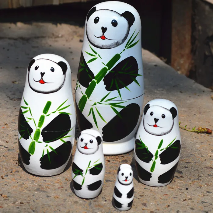 Russian matryoshka-children's educational toys panda-style dolls wooden handicrafts
Russian matryoshka-children's educational toys panda-style dolls wooden handicrafts