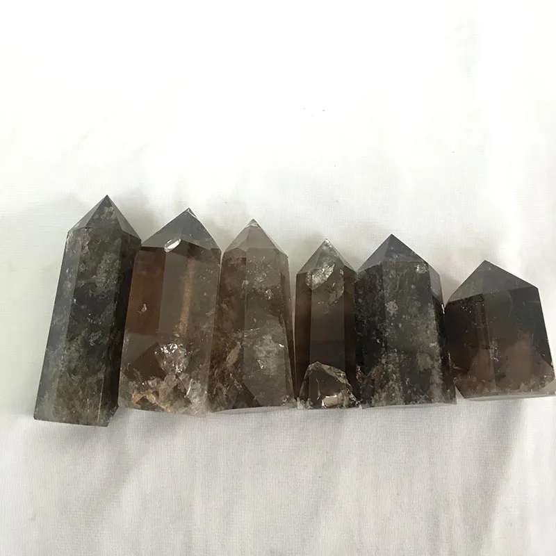 Natural rough rock single point smoky quartz crystal points for home decoration MJP
Natural rough rock single point smoky quartz crystal points for home decoration MJP