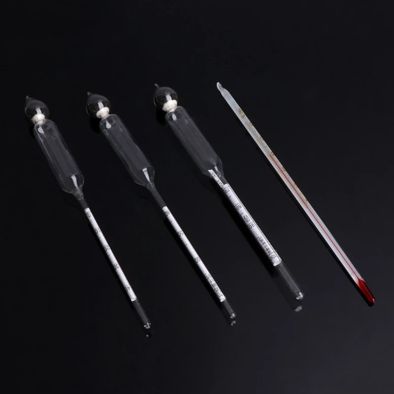 1set 0-100% Hydrometer Alcoholmeter Tester Set Alcohol Concentration Meter + Thermometer new
1set 0-100% Hydrometer Alcoholmeter Tester Set Alcohol Concentration Meter + Thermometer new